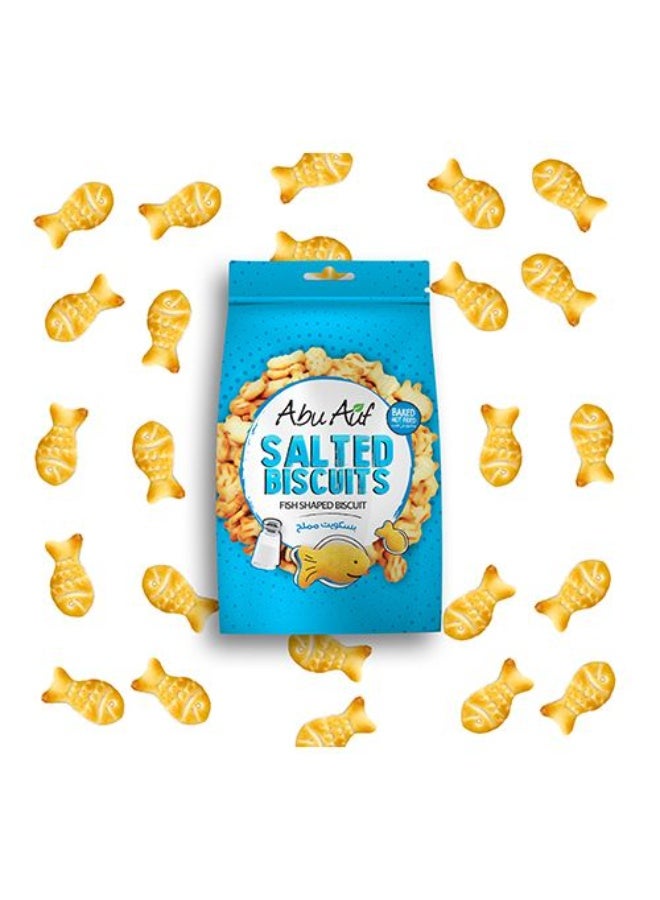 أبو عوف بسكويت أبو عوف المملح، عبوة من 12 قطعة (80 غرام للقطعة الواحدة) - وجبة خفيفة مقرمشة ولذيذة - Image 1